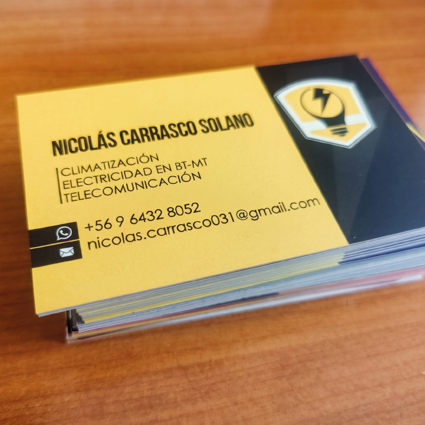 1000 Tarjetas de Presentación polimate una cara